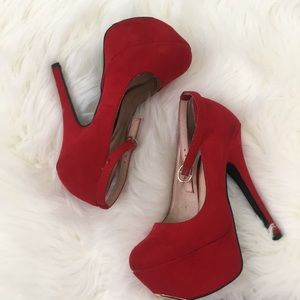 Red high heels